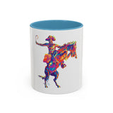 Rainbow Broncho Buster | Accent Coffee Mug (11, 15oz)