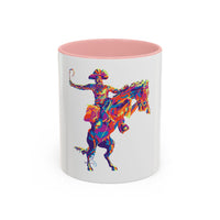 Rainbow Broncho Buster | Accent Coffee Mug (11, 15oz)