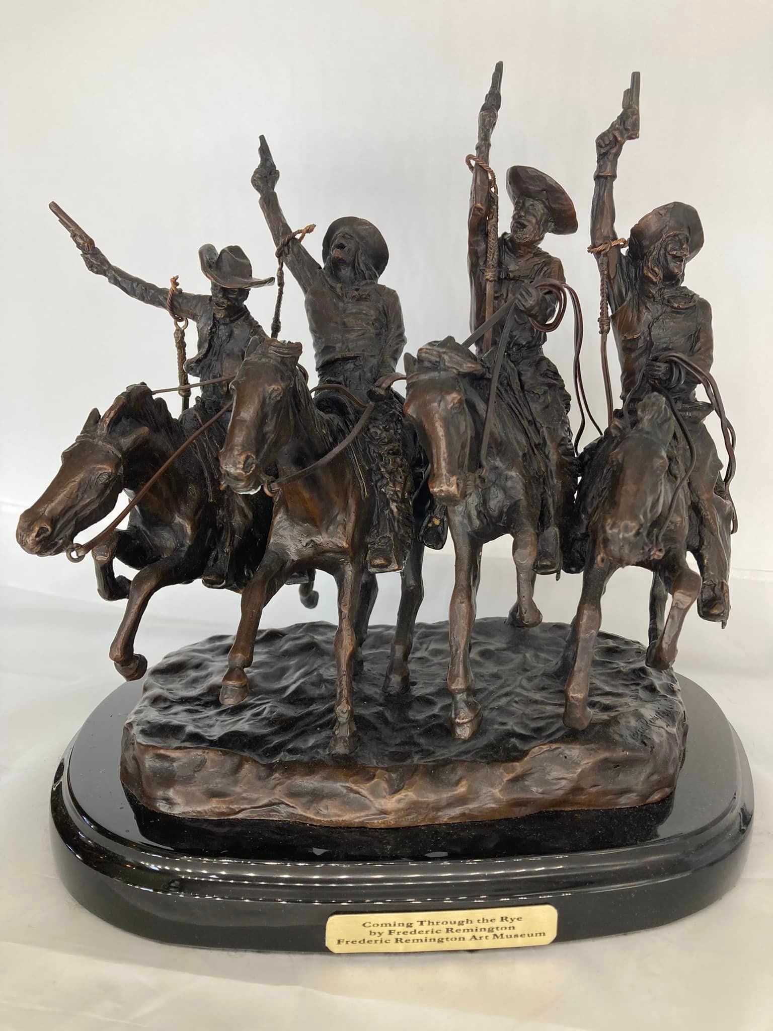 Remington “Coming Through the Rye” Bronze Sculpture Reproduction