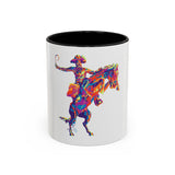 Rainbow Broncho Buster | Accent Coffee Mug (11, 15oz)