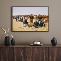 A Cavalryman's Breakfast on the Plains 1892 print