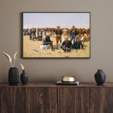 A Cavalryman's Breakfast on the Plains 1892 print