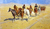 Pony Tracks in the Buffalo Trail, 1904 Collier's Print