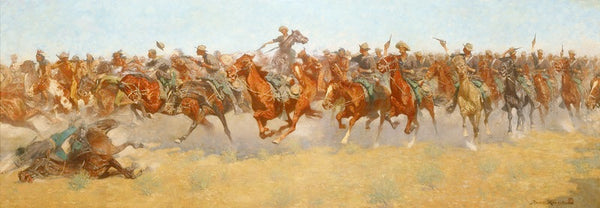 Unframed A Cavalry Charge, 1910 Collier's Print